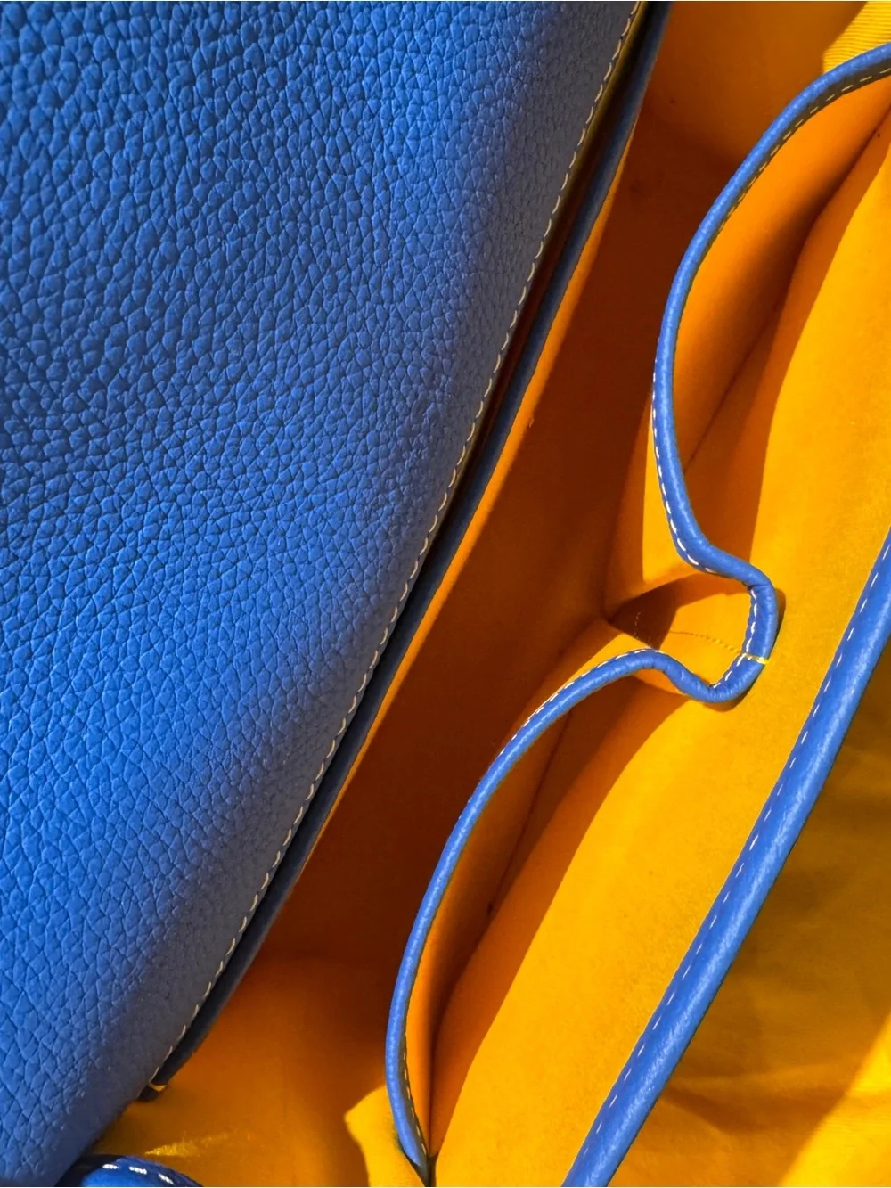 Goyard Royal Blue Chevron Crossbody Bag - Picture 3 of 4